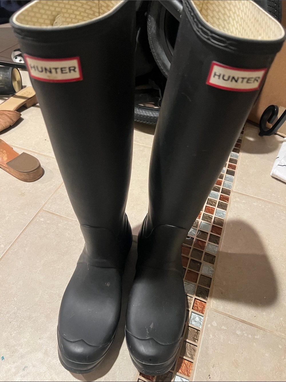 Hunter tall rain boots
